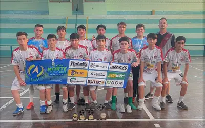 Sub 15 do Mafra Futsal vice campeão da 5ª Etapa e campeão geral da VIII Copa Norte de Mafra 