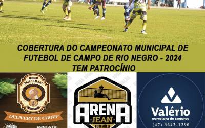 Campeonato Municipal de Futebol de Rio Negro define finalistas neste domingo